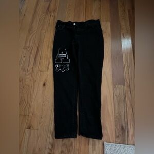 Women Jeans with A patch on it